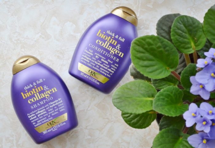 شامپو بیوتین و کلاژن او جی ایکس OGX Thick & Full + Biotin & Collagen Volumizing Shampoo for Thin Hair