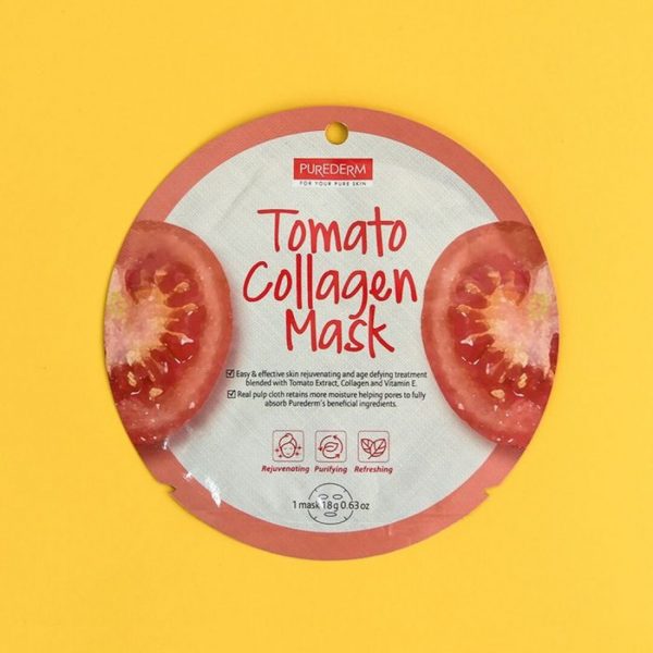 purederm tomato collagen mask