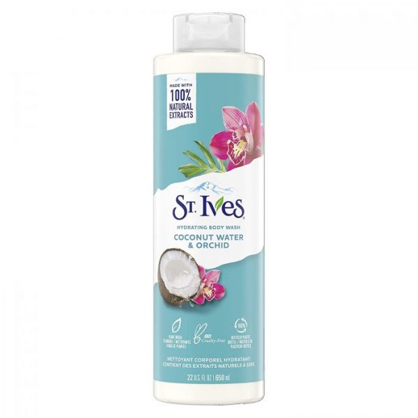St. Ives Coconut Water & Orchid Hydrating Body Wash 100% Natural