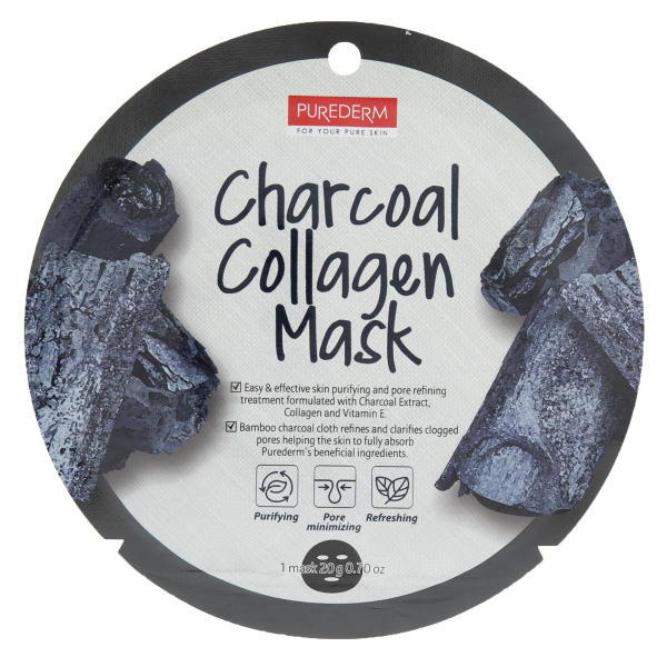 purederm charcoal collagen mask