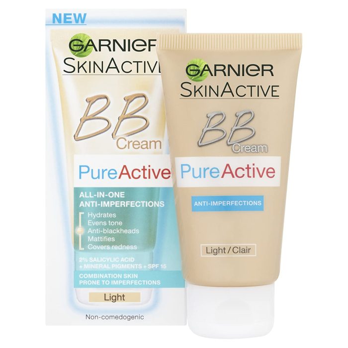 ب ب کرم گارنیر مدل لایتGarnier Pure Active Bb Cream By Combination Skin 50Ml Light