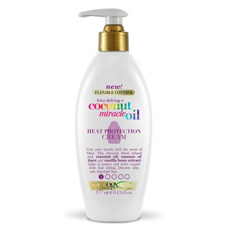 رم مو روغن نارگیل میراکل او جی ایکسOGX Coconut Miracle Oil Leave Air Dry Hair Cream 177ml