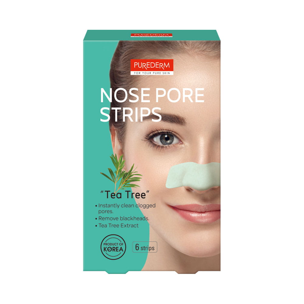 چسب بینی تی تری پیوردرم Purederm Nose Pore 6 Strips Tea Tree